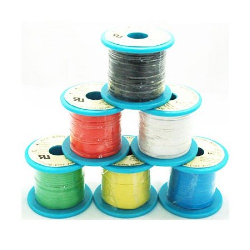 테프론 단선랩핑와이어 0.40mm(AWG26) 100M (적색) | 일렉컴포 - 150만개의 전자 전기 부품 유통전문 쇼핑몰