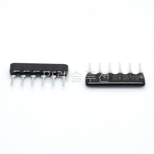 6x101J(100옴)  어레이저항 / SIP 타입 / ARRAY / J급 | 일렉컴포 - 150만개의 전자 전기 부품 유통전문 쇼핑몰