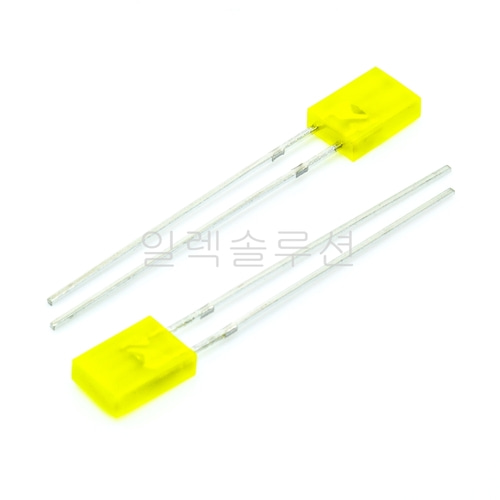 2X5 사각 발광 다이오드 LED  옐로우 Yellow | 일렉컴포 - 150만개의 전자 전기 부품 유통전문 쇼핑몰