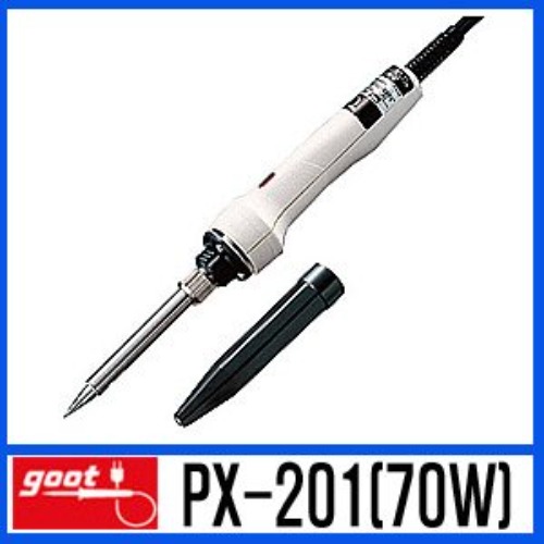 GOOT PX-201(70W)/기본팁 SB형 장착/온도조절 납땜 터보인두기 | 일렉컴포 - 150만개의 전자 전기 부품 유통전문 쇼핑몰