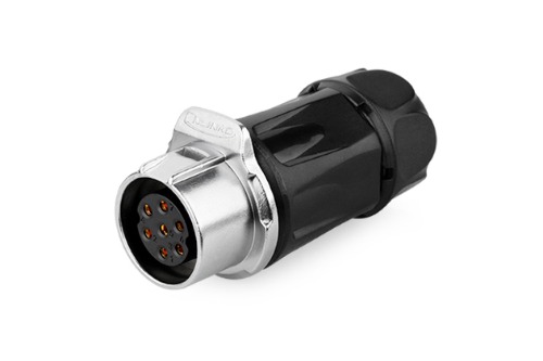 20파이 방수 커넥터 7핀 Female 중간 연결 플러그  LP-20-J07PP-01-001A   [CNLINKO] | 일렉컴포 - 150만개의 전자 전기 부품 유통전문 쇼핑몰