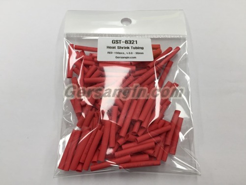 GST-8321_열수축튜브 Heat Shrink Tubing Red-150pcs_파이3.0x30mm | 일렉컴포 - 150만개의 전자 전기 부품 유통전문 쇼핑몰